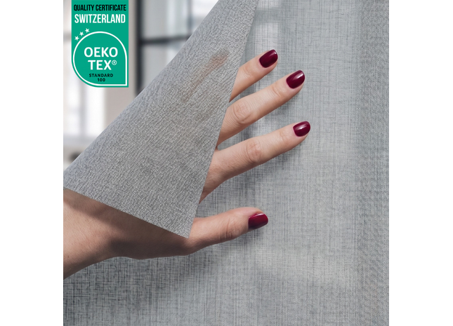 Insulating & Sun-resistant Static Window Film HR++ - Anti-glare - Linen look - Gray 