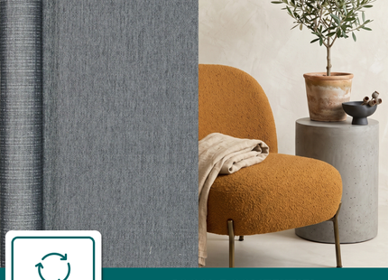 Textiel Raamfolie - Granite – Zonwerend - Privacy Folie - HR++(+) Zelfklevend - Exclusieve Uitstraling – Gerecycled PET (kopie)