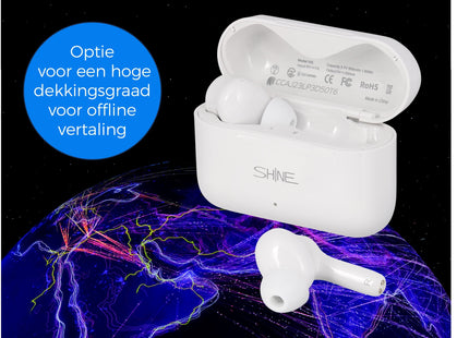 Vertaalcomputer - AI Vertaal apparaat met spraak - Draadloze Oordopjes met Vertaalfunctie - Environmental Noice Cancelling - Bluetooth 5.0 - Vertaler voor 127 Talen