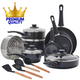 COOCK - 22-Delige Pannenset - Zwart