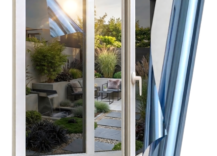 Zonwerende & Isolerende Raamfolie met Spiegeleffect 25% - Blauw