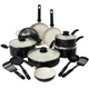 COOCK - 19-Delige Pannenset - Zwart/Wit