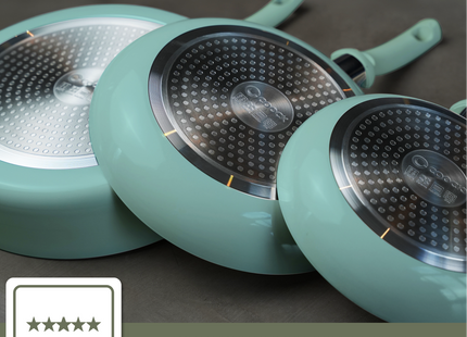 Wokpan Inductie 32cm - Turquoise