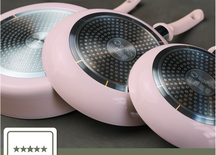 Wokpan Inductie 32cm -Roze