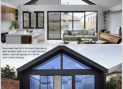 Zonwerende & Isolerende Raamfolie met Spiegeleffect 25% - Blauw