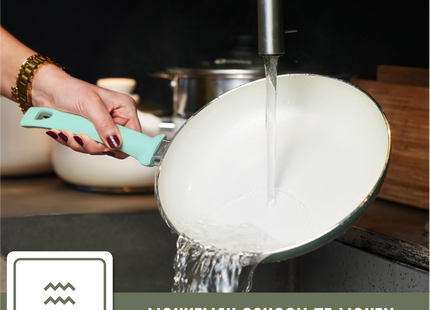 Wokpan Inductie 32cm - Turquoise