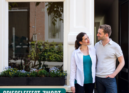 Zonwerende & Isolerende Raamfolie met Spiegeleffect 25% - Zwart