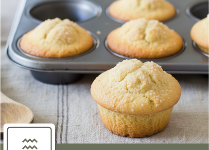 Muffin Bakvorm 35,3 x 26,5 x 3cm. - Incl. 50 Papieren vormpjes