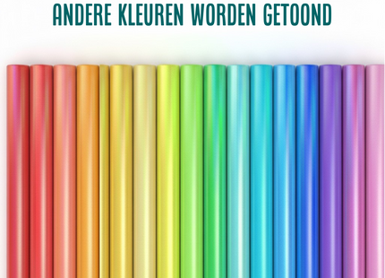 Isolerende & Zonwerende Statische Raamfolie HR++ Anti Inkijk - Matglas Holografisch Zeepbeleffect