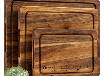Bamboo Cutting Board Set with Holder