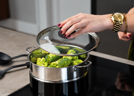 COOCK - 22-Delige Pannenset - Zwart/Wit