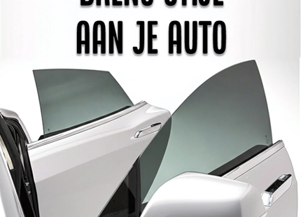 Zelfklevende Auto Raamfolie 75X300CM - Verduisterend - 20% Lichtdoorlatend