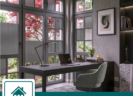 Textiel Raamfolie - Granite – Zonwerend - Privacy Folie - HR++(+) Zelfklevend - Exclusieve Uitstraling – Gerecycled PET (kopie)