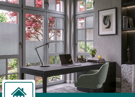 Insulating & Sun-resistant Static Window Film HR++ - Anti-glare - Linen look - Gray 