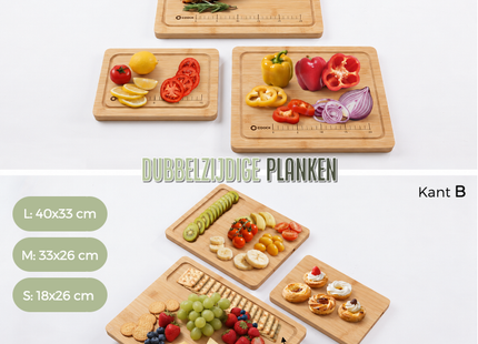 Bamboo Cutting Board Set with Holder