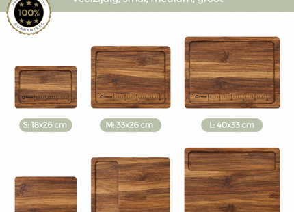 Bamboo Cutting Board Set with Holder