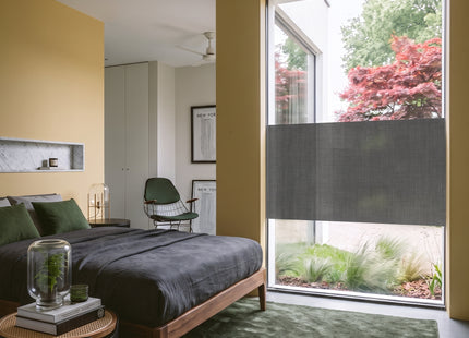 Textiel Raamfolie - Granite – Zonwerend - Privacy Folie - HR++(+) Zelfklevend - Exclusieve Uitstraling – Gerecycled PET (kopie)