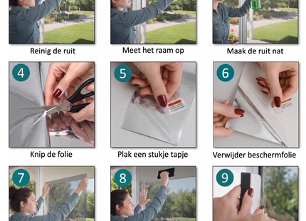 Zonwerende & Isolerende Raamfolie met Spiegeleffect 25% - Blauw
